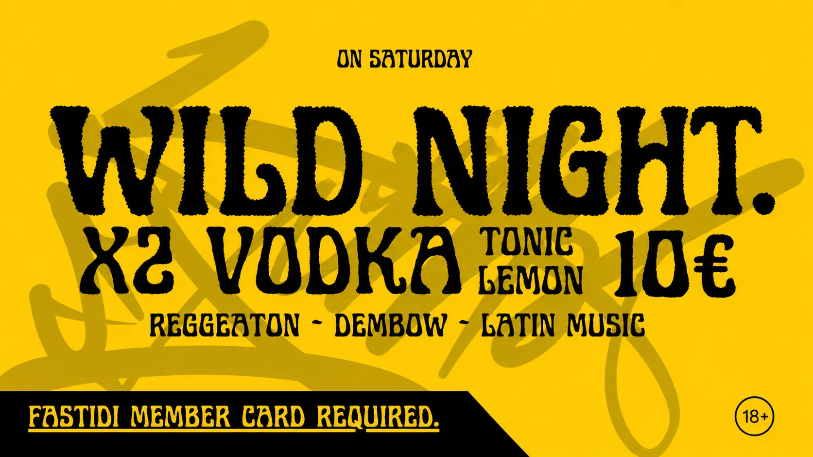 Serata sabato da Fastidi - reggaeton e vodka a Bolzano