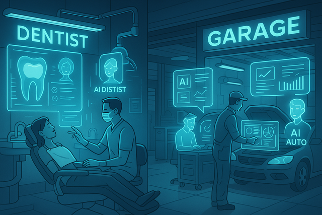 Generative Engine Optimization for SMEs, a dentist and garage using AI technology