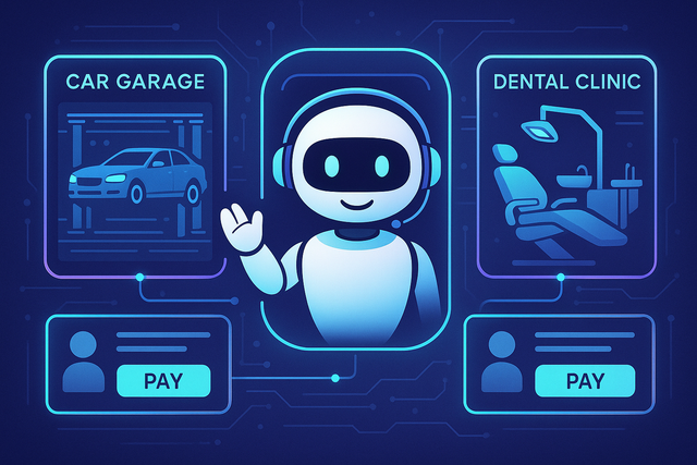 AI chatbot assisting small business transactions in agentic commerce