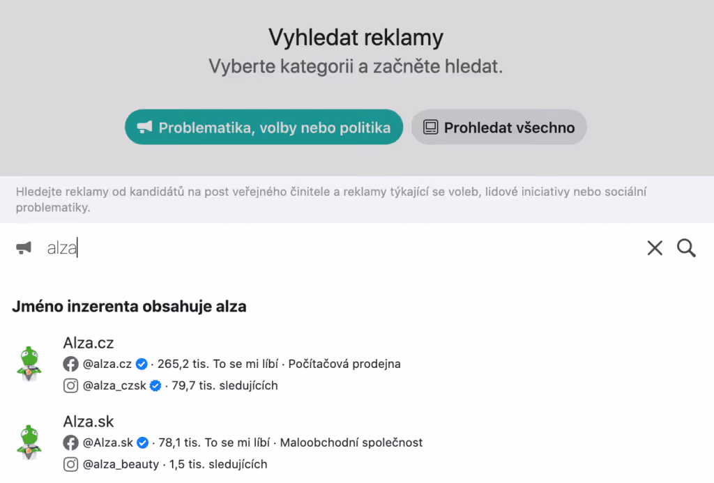 knihovna reklam na facebooku 1
