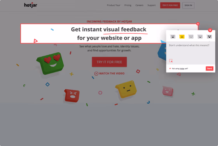 Optimalizace konverzni pomeru eshopu hotjar 2