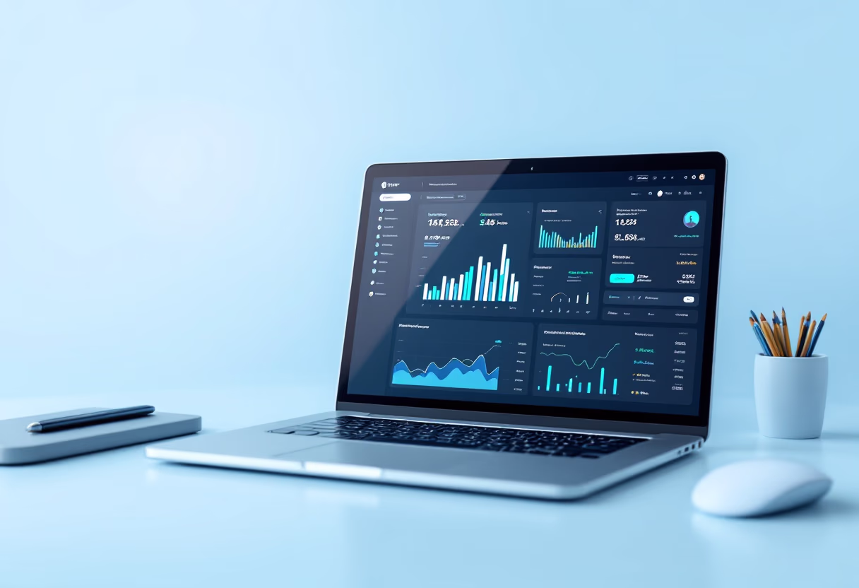 image of a financial dashboard interface