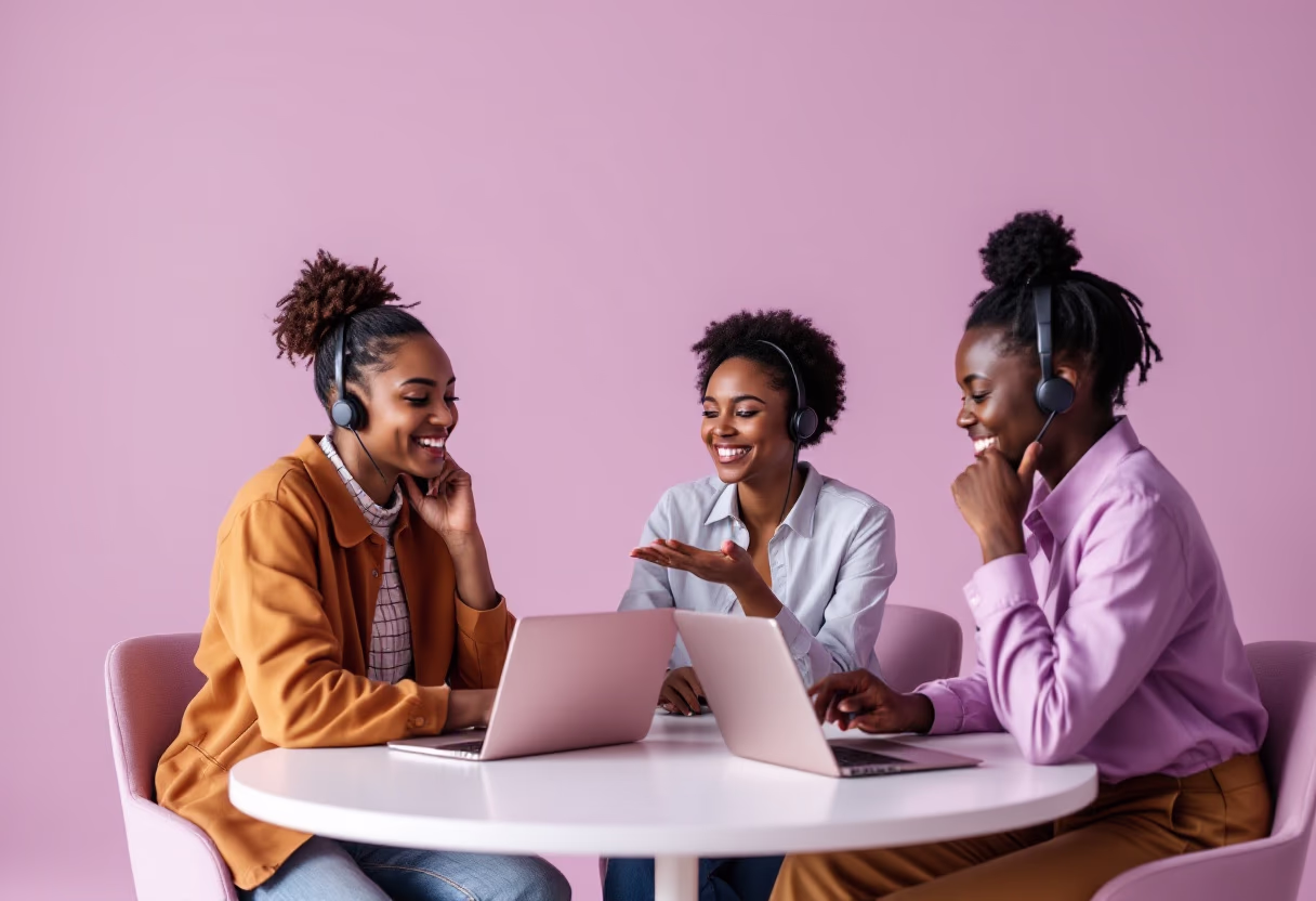 image of a contact center environment