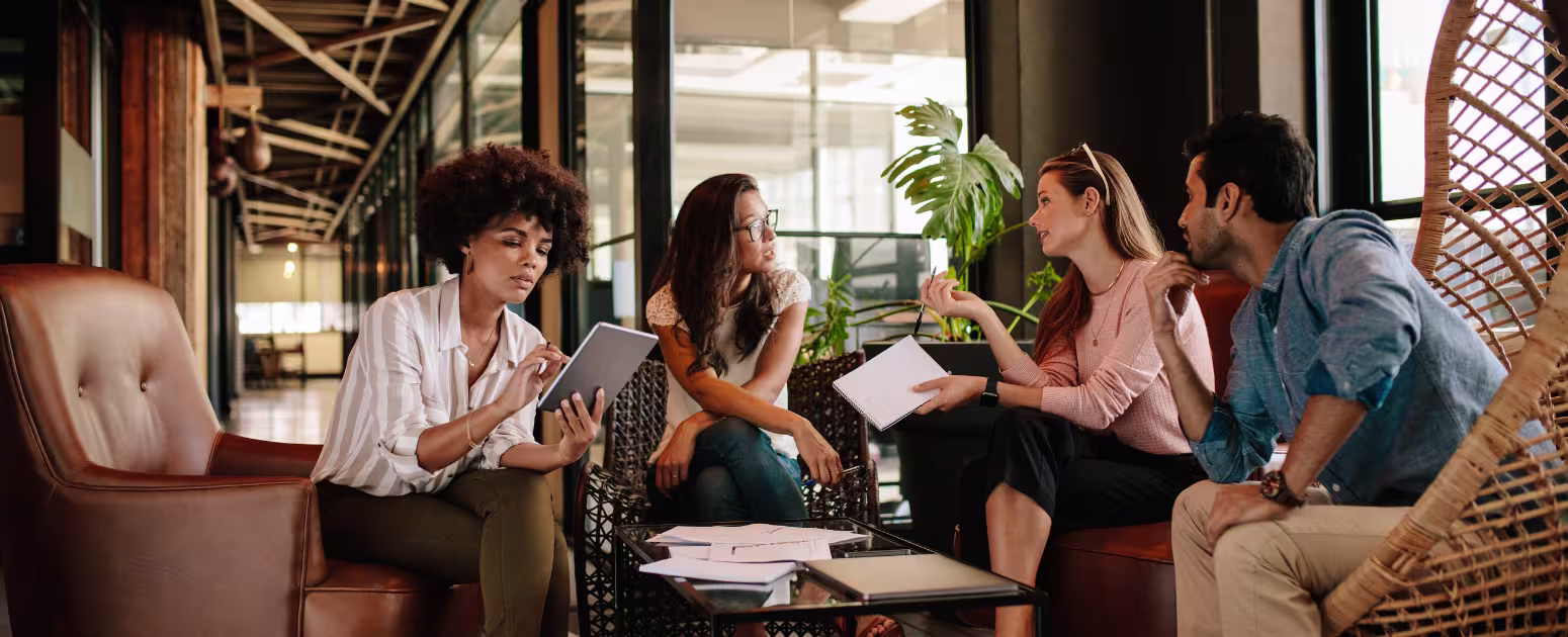 ISO 45010 Menopause at work guidance: professionals discussing menopause policies