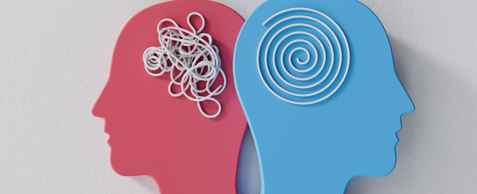 Two minds illustrating menopause and brain health