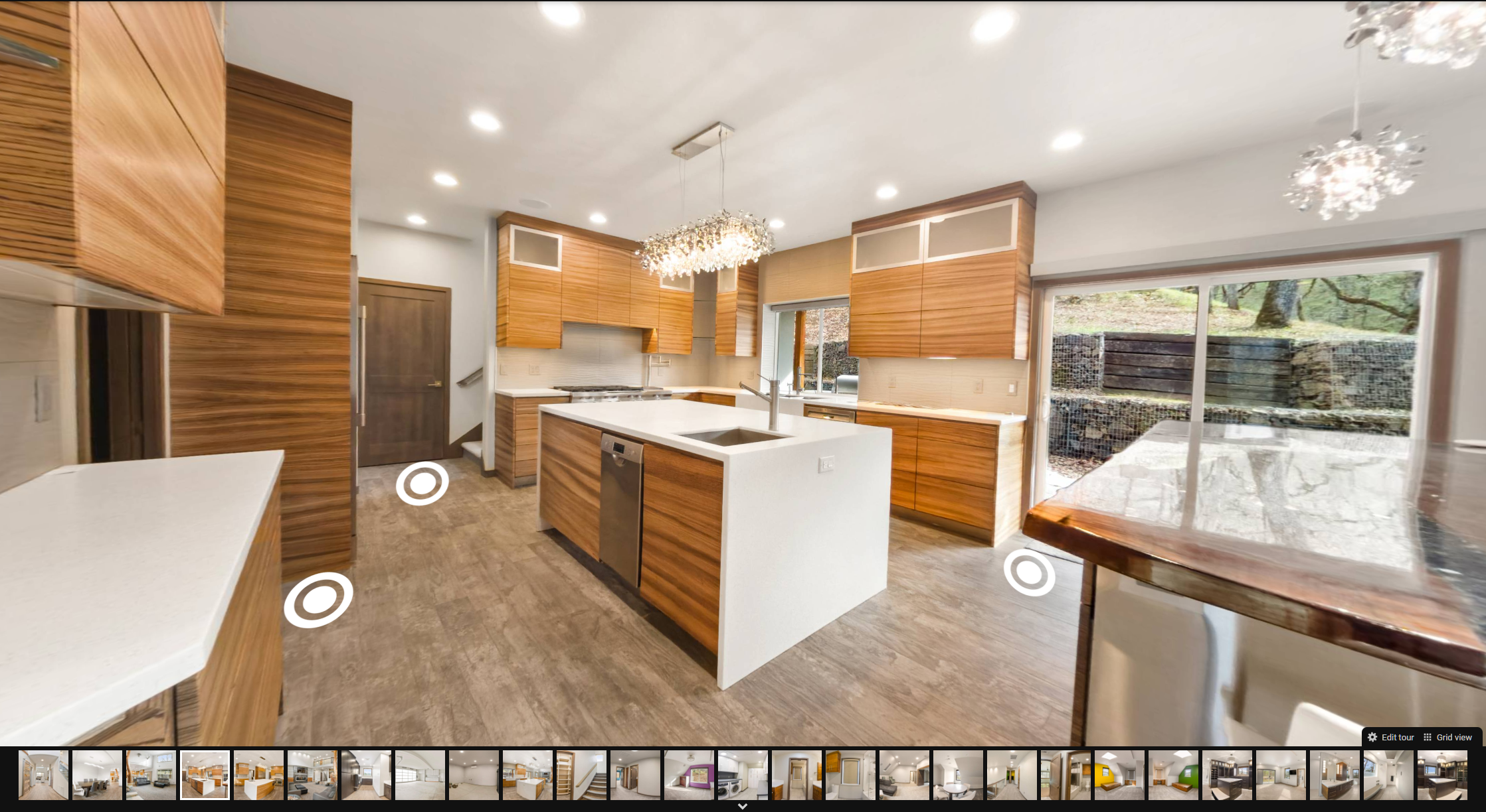 Zillow 3D virtual tour of a modern home interior for a real estate listing.