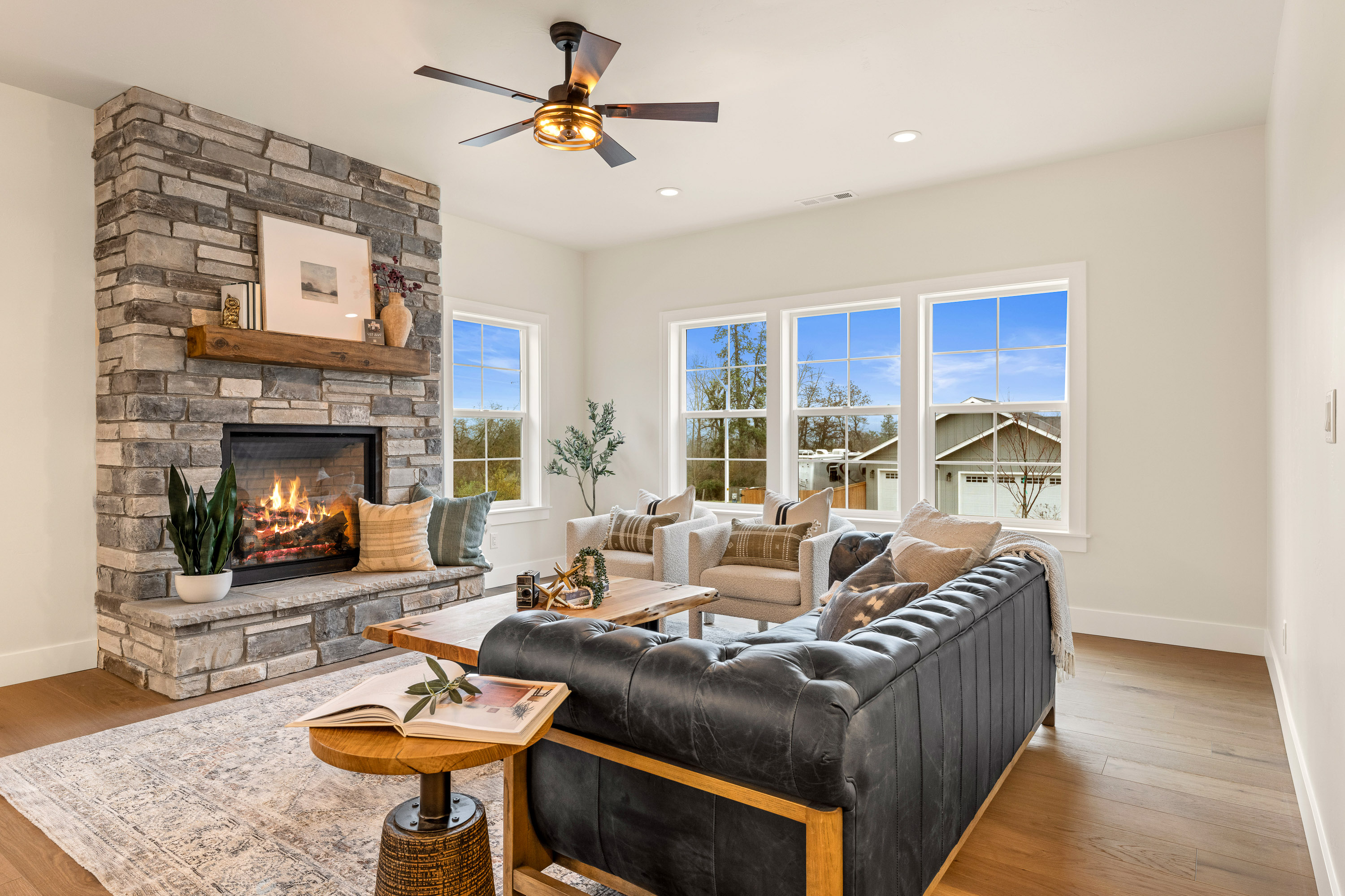 interior image of stage new construction in grants pass