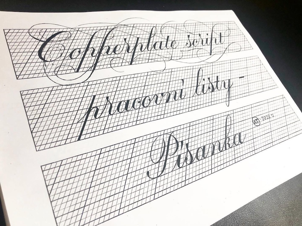 Kaligrafický kurz: Copperplate script