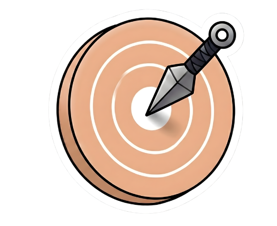 Icône cible conversion de visiteurs en clients