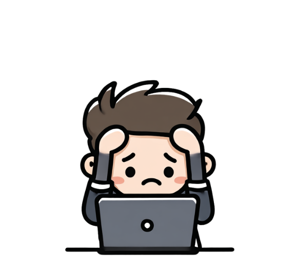 Illustration mascotte Micky section problèmes sites web