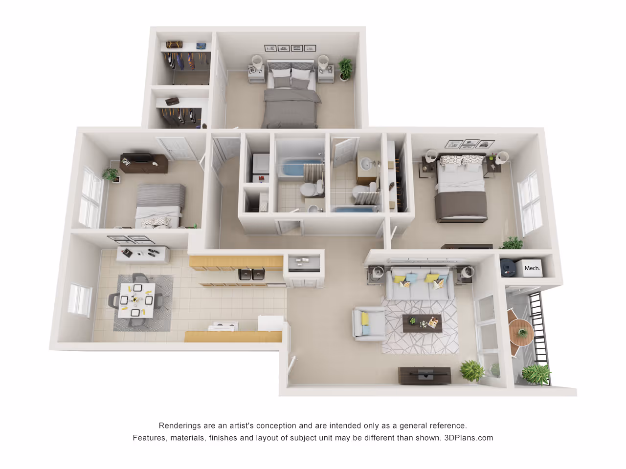 The Madison floor plan layout