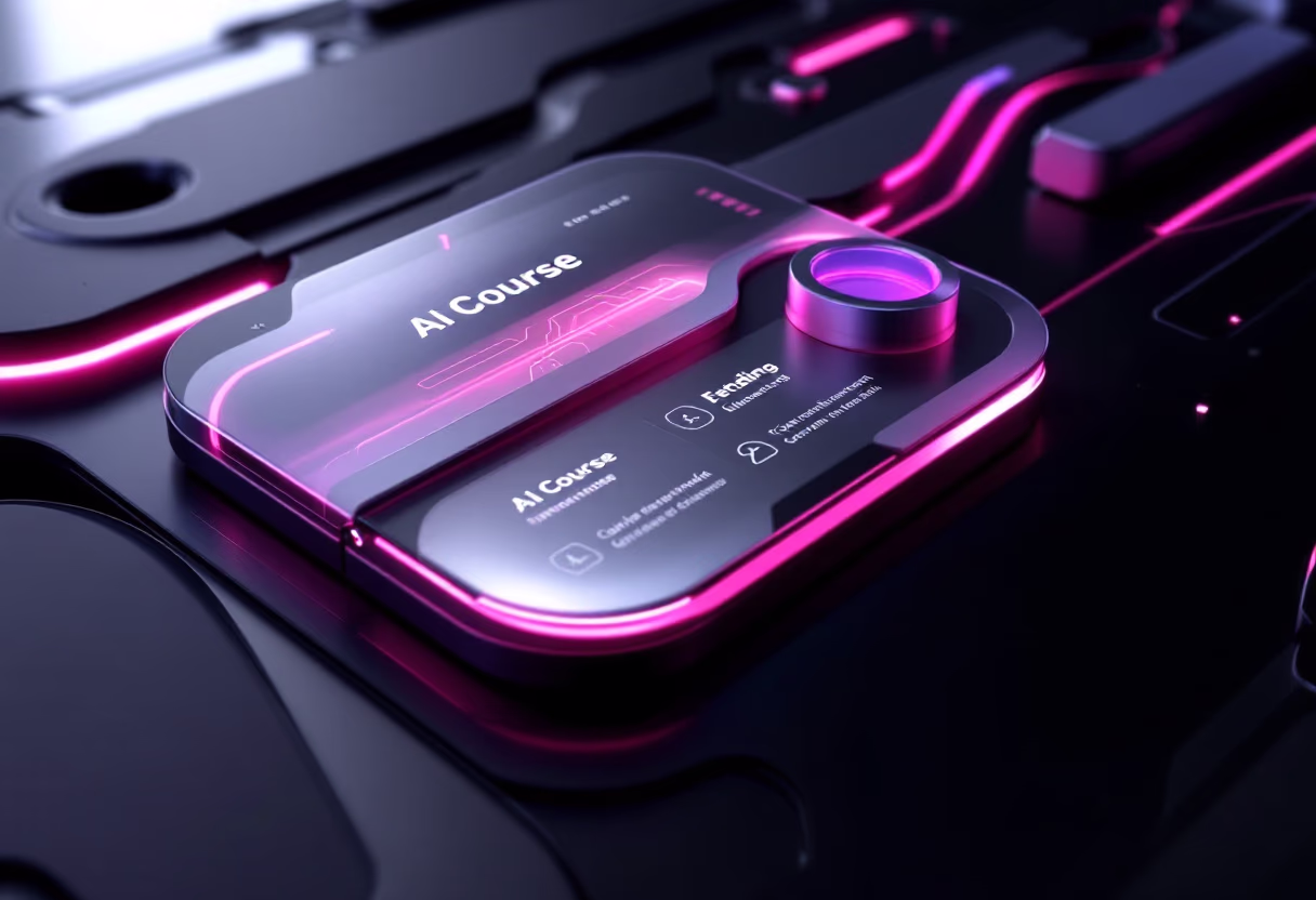 digital project interface filling the entire background