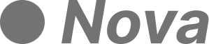 Nova logo with a solid circle icon to the left of the word “Nova”.