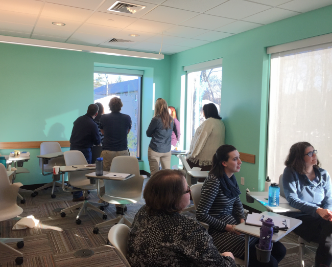 Photo of participants in a research workshop