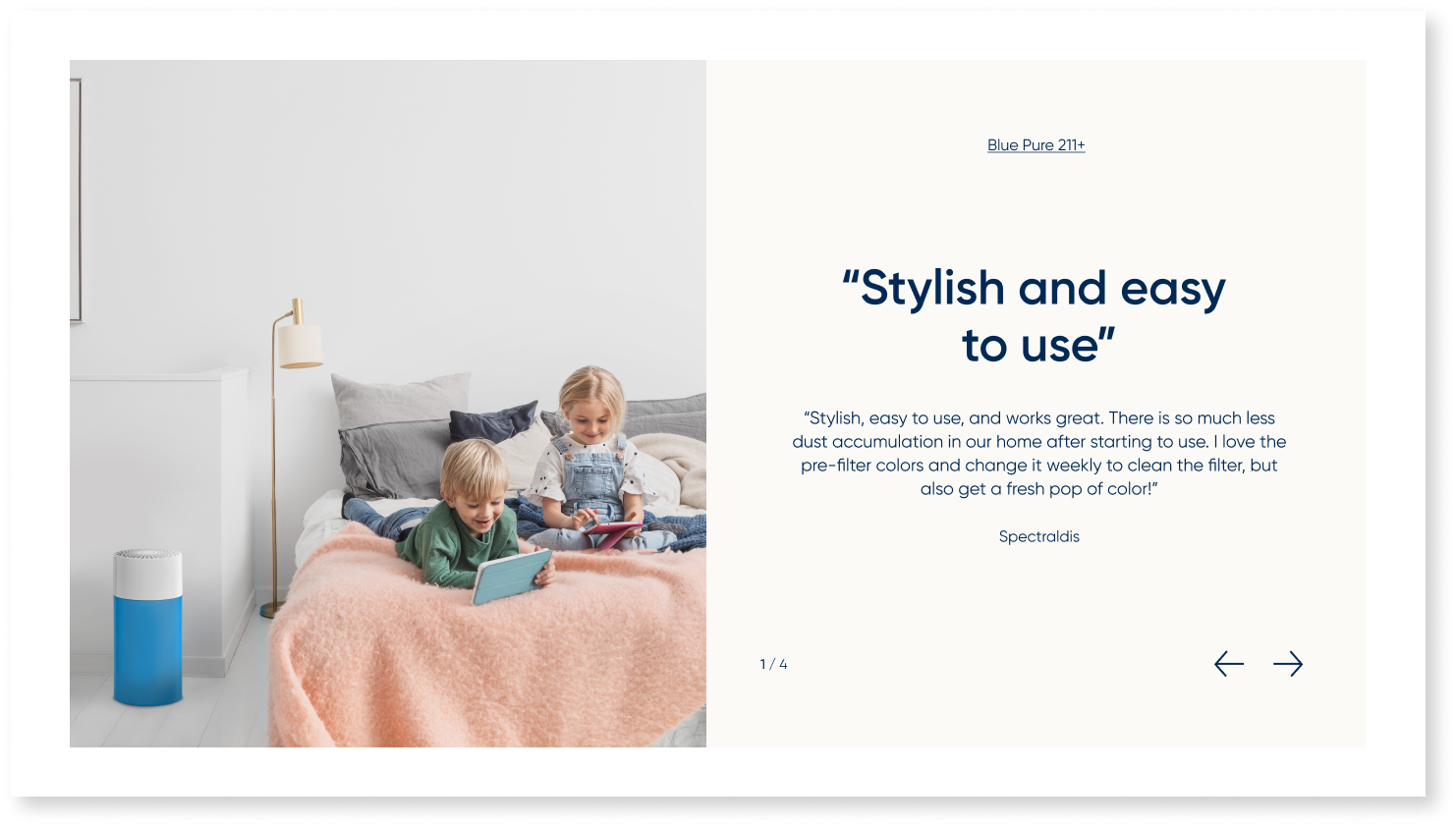Customer testimonials 