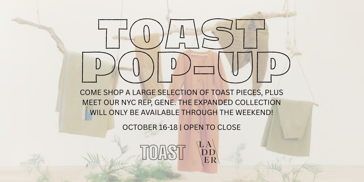 TOAST Pop-Up at LADDER