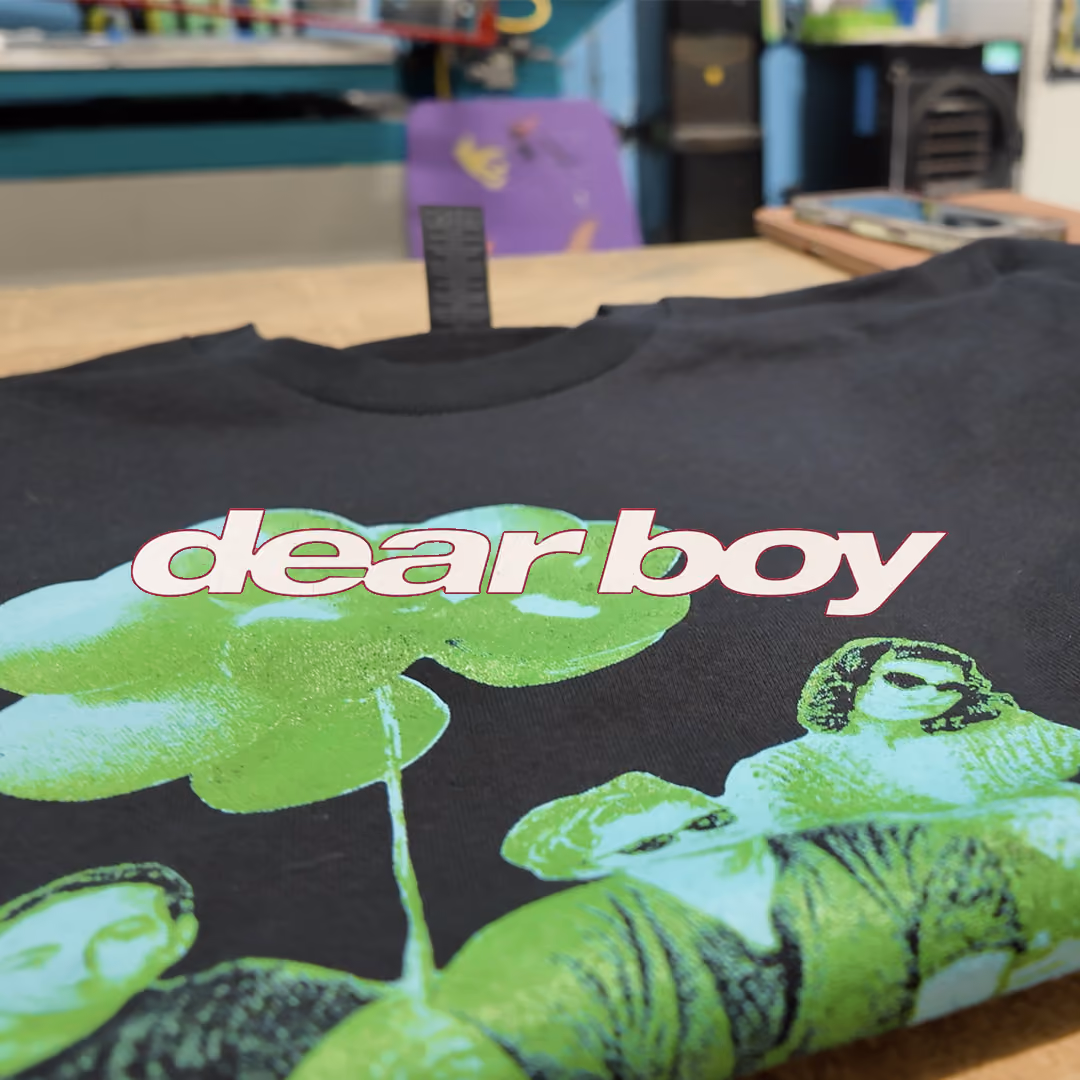 dear boy band t-shirts screenprint