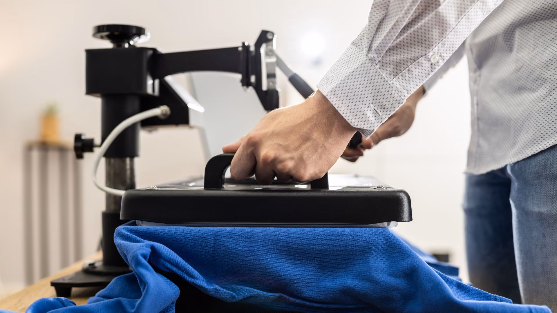Heat Pressing a t-shirt