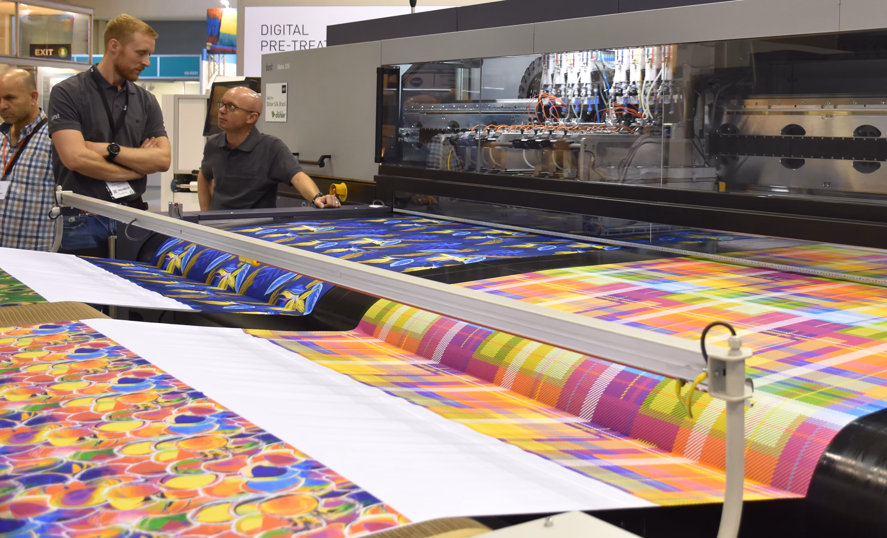 Direct to roll textile printing machine.