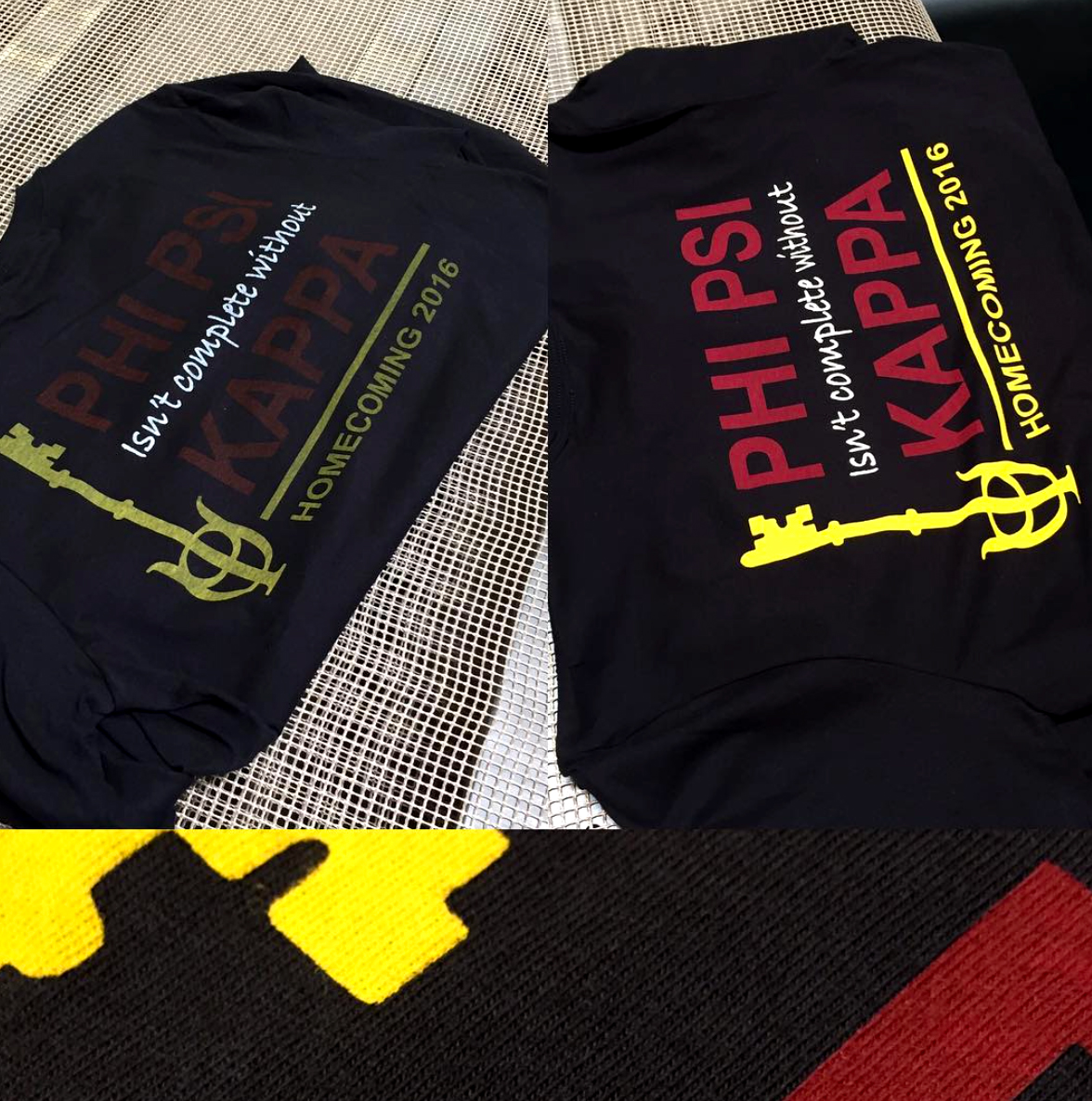 Discharge Printing Before and After being cured