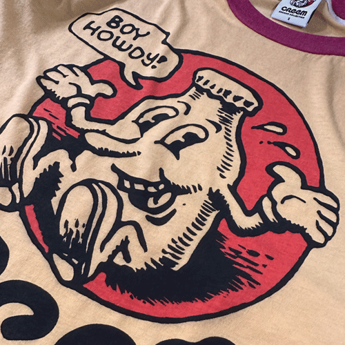 Graphic Screen Printed with Water-Based Ink