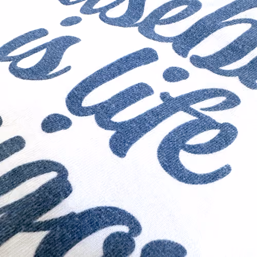 normal wear on a water-based print over 50+ washes