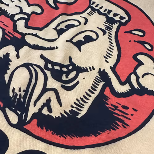 Water-based ink used to give vintage appearance