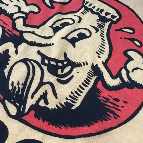 Water-based ink used to give vintage appearance