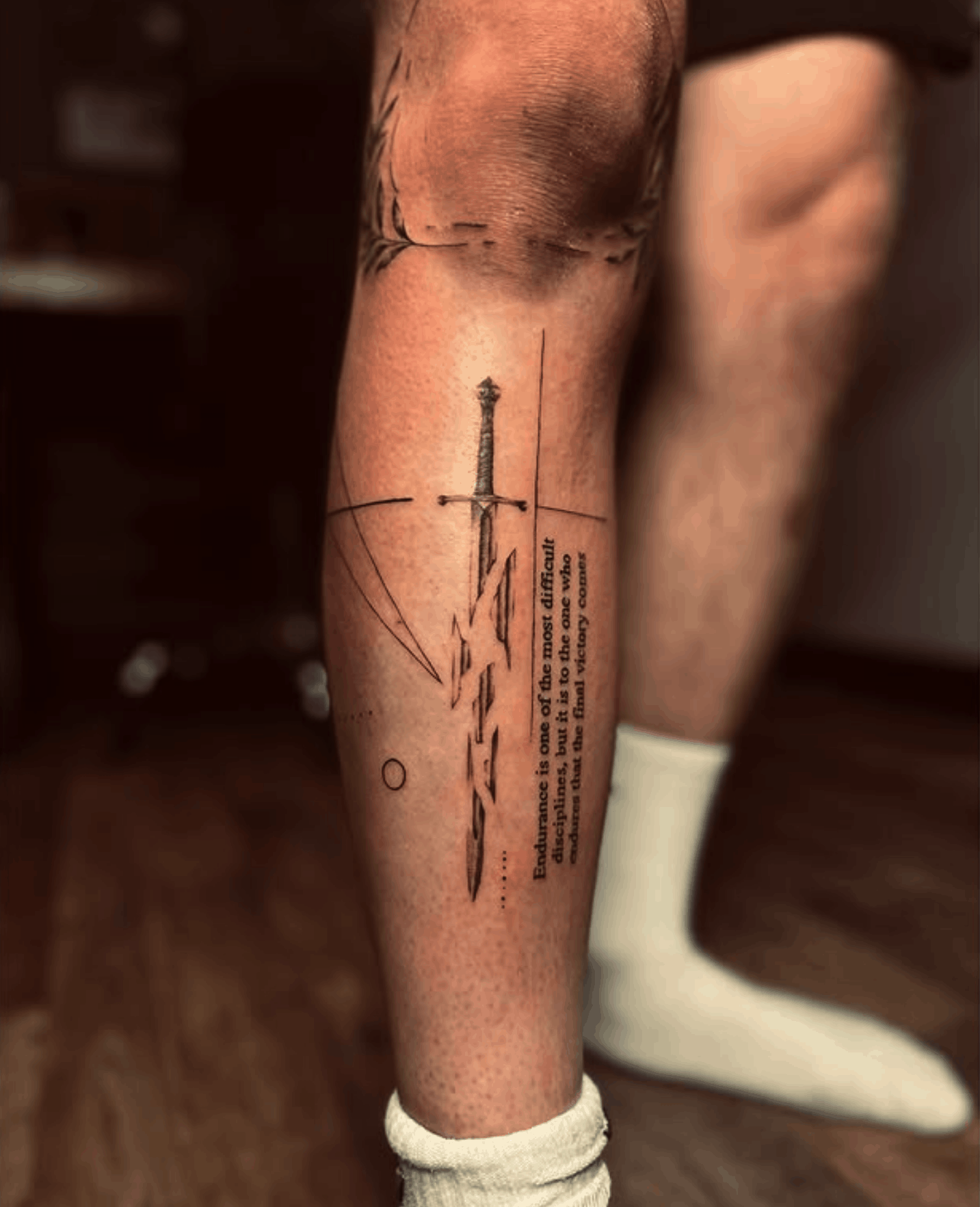 Tattoo of the broken sword from LOTR by Noah Brewer
