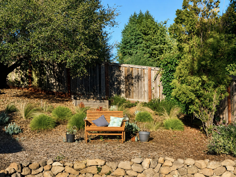 Before: Santa Rosa backyard before installation