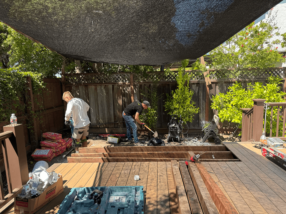 Redwood Sity backyard shed before installation – Modern Cube