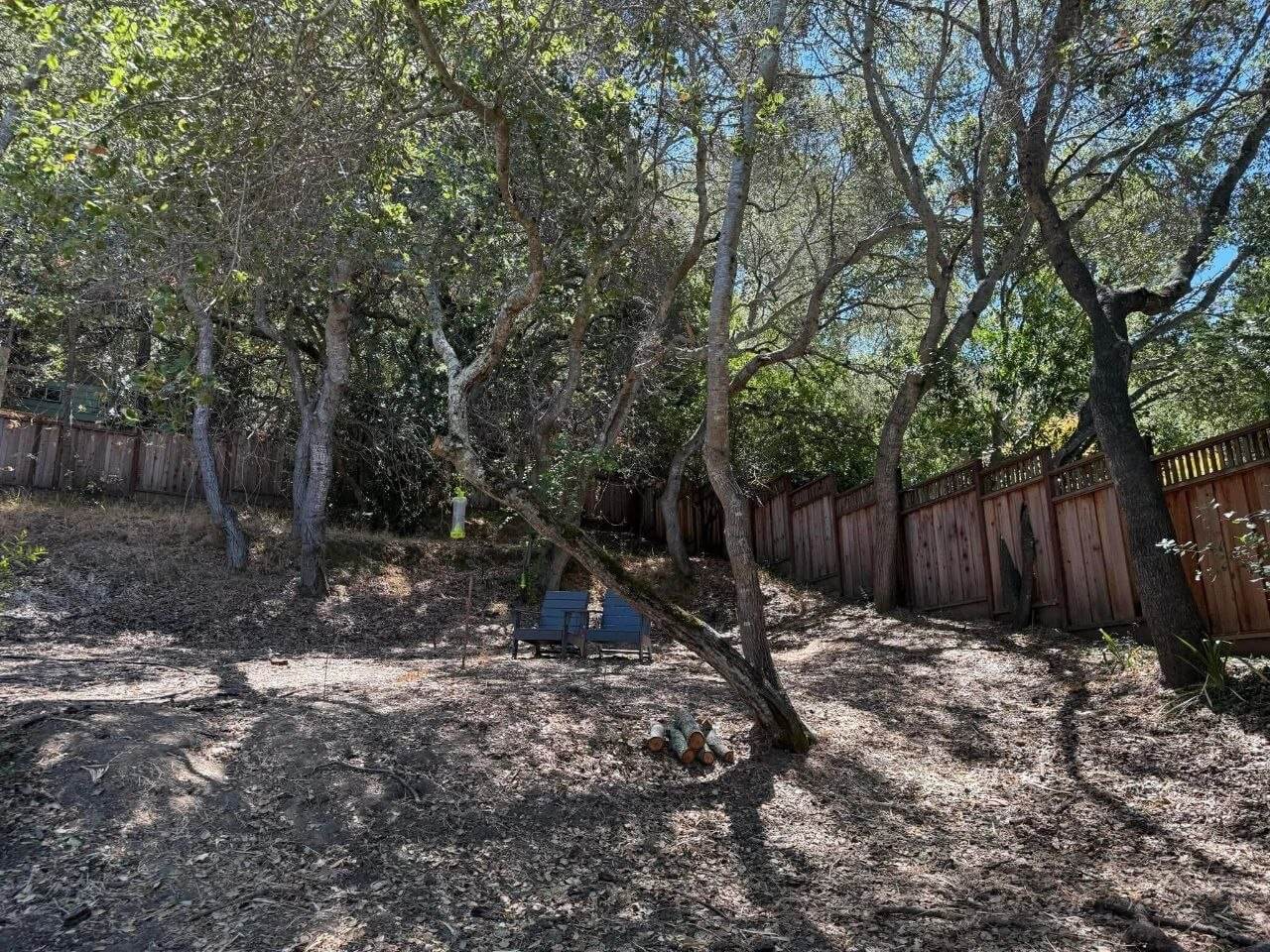 San Mateo backyard before Studio Shed installation