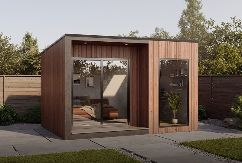 Stockton modern backyard studio shed