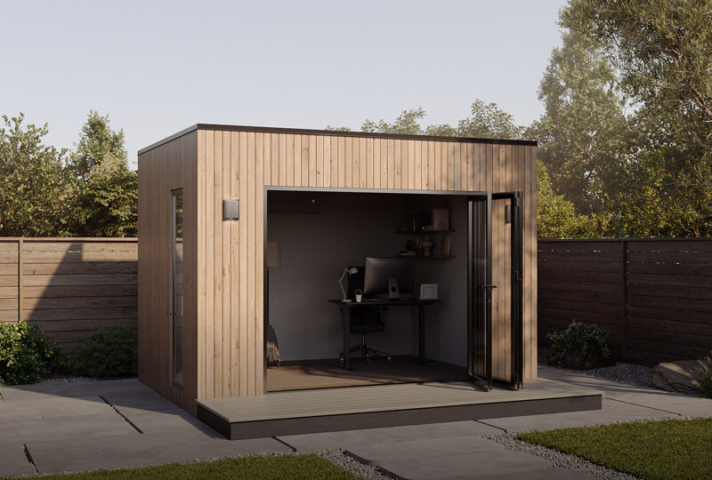 Modern Cube backyard office shed