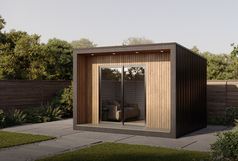 Redding modern backyard office shed