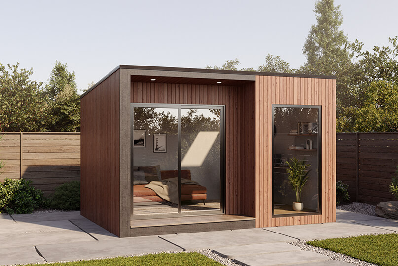 Stockton modern backyard studio shed