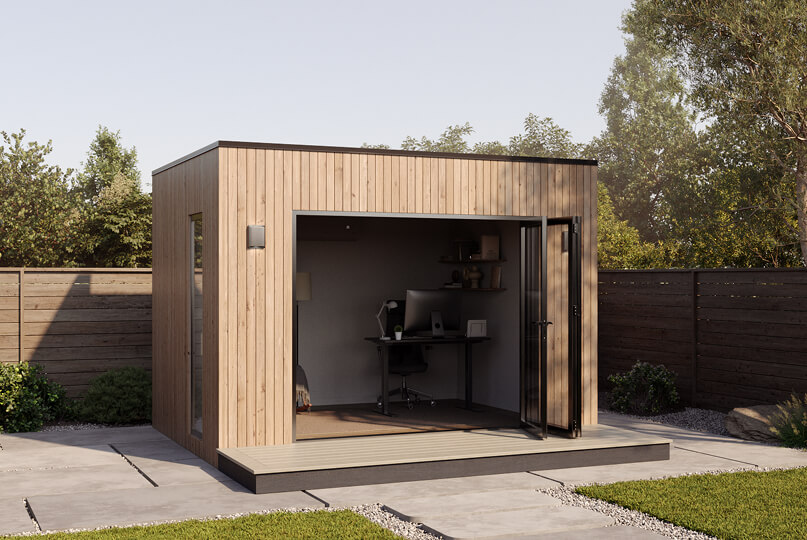 Modern Cube backyard office shed