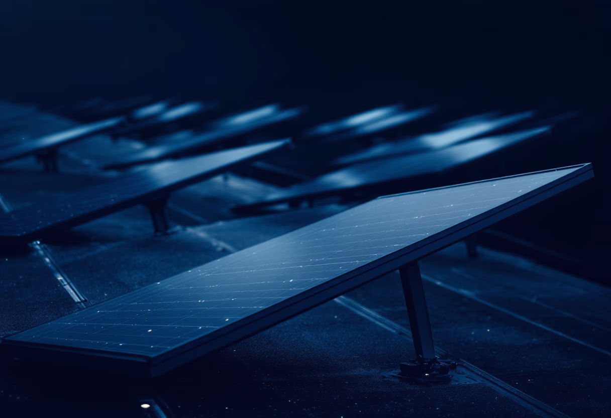 solar panels on rooftops