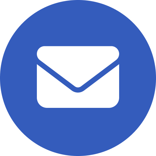 Email icon in blue circle
