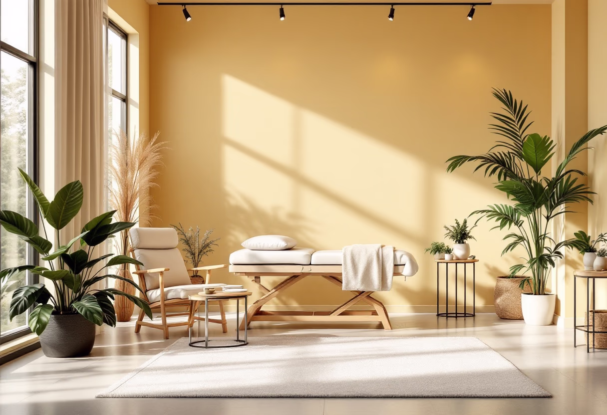 [background image] image of a serene clinic environment (for an acupuncturist)