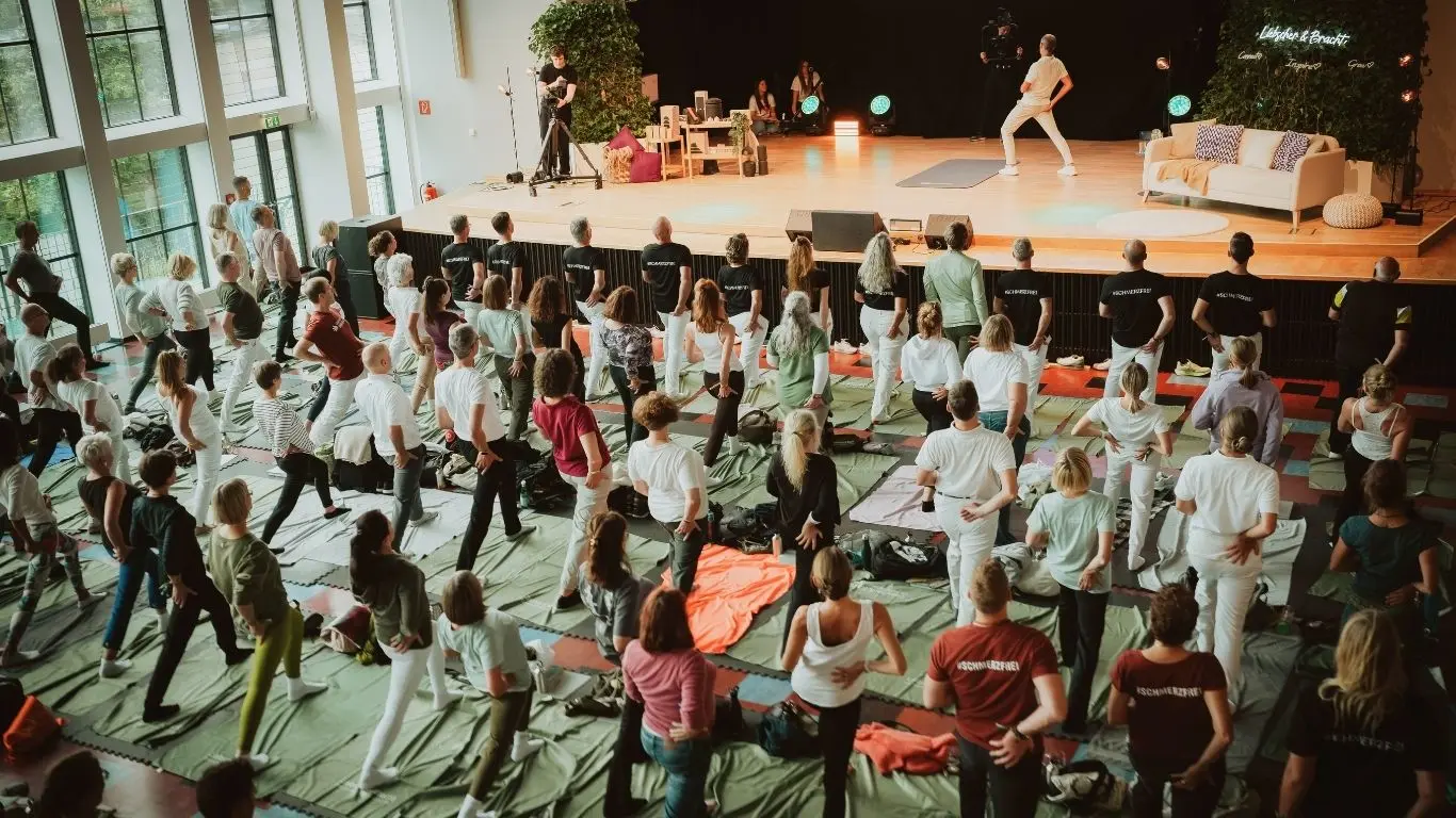 Gemeinsames Training beim Aktivtag