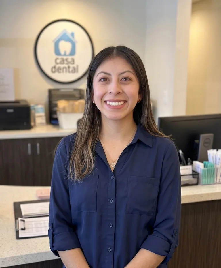 Quetzali Front Desk at Casa Dental Group