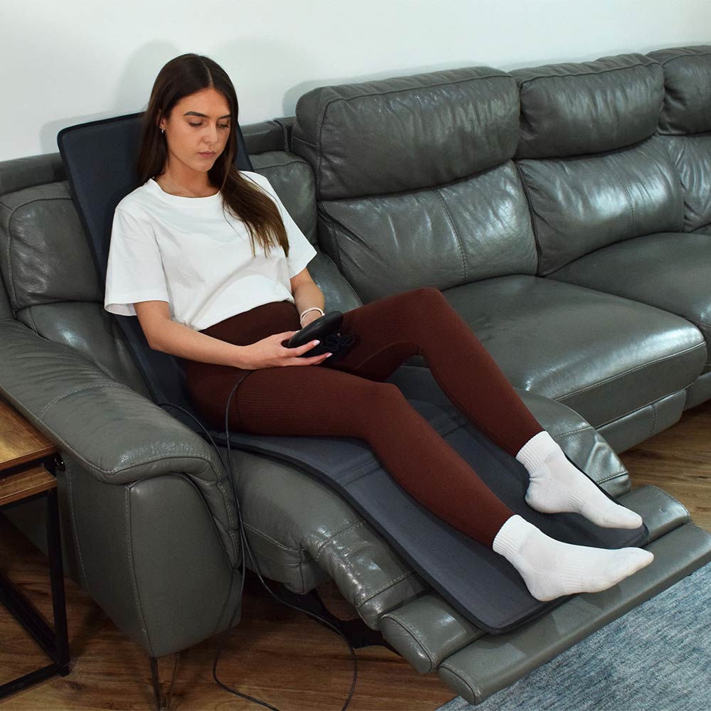 CELLER8 full body mat in use on a bed.