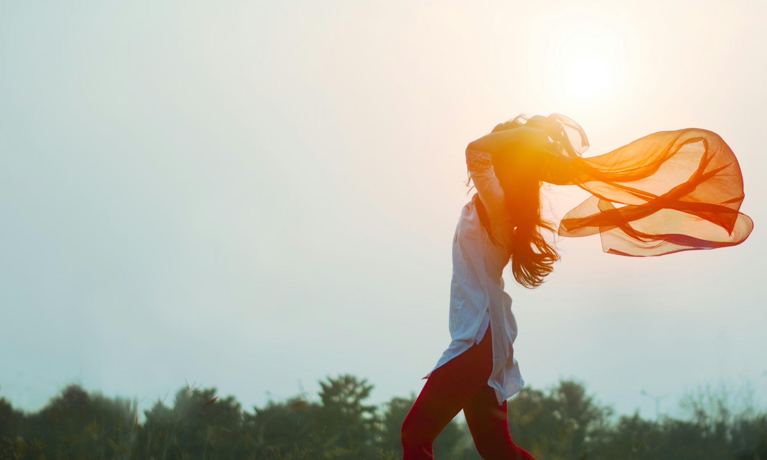 Person enjoying an active, healthy lifestyle