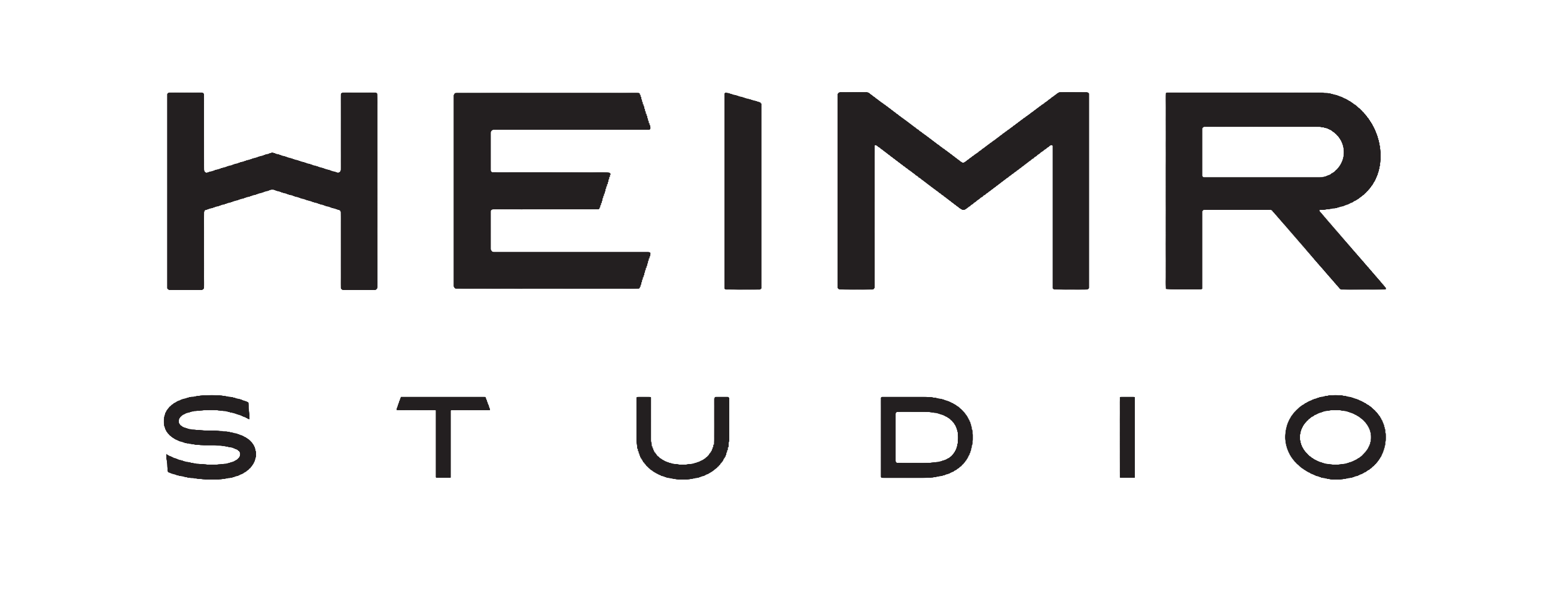 HEIMR STUDIO brand logo in black text on transparent background.