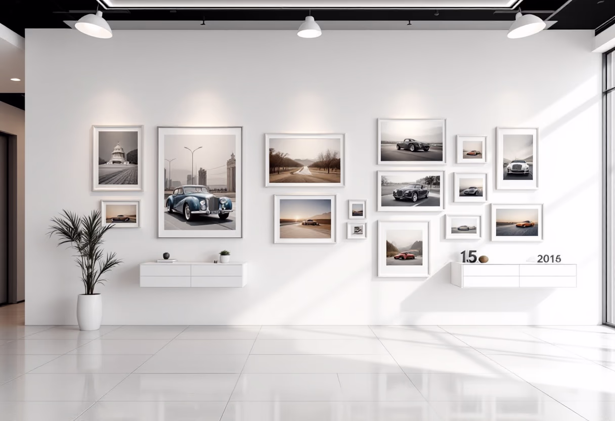 image of dealership history wall