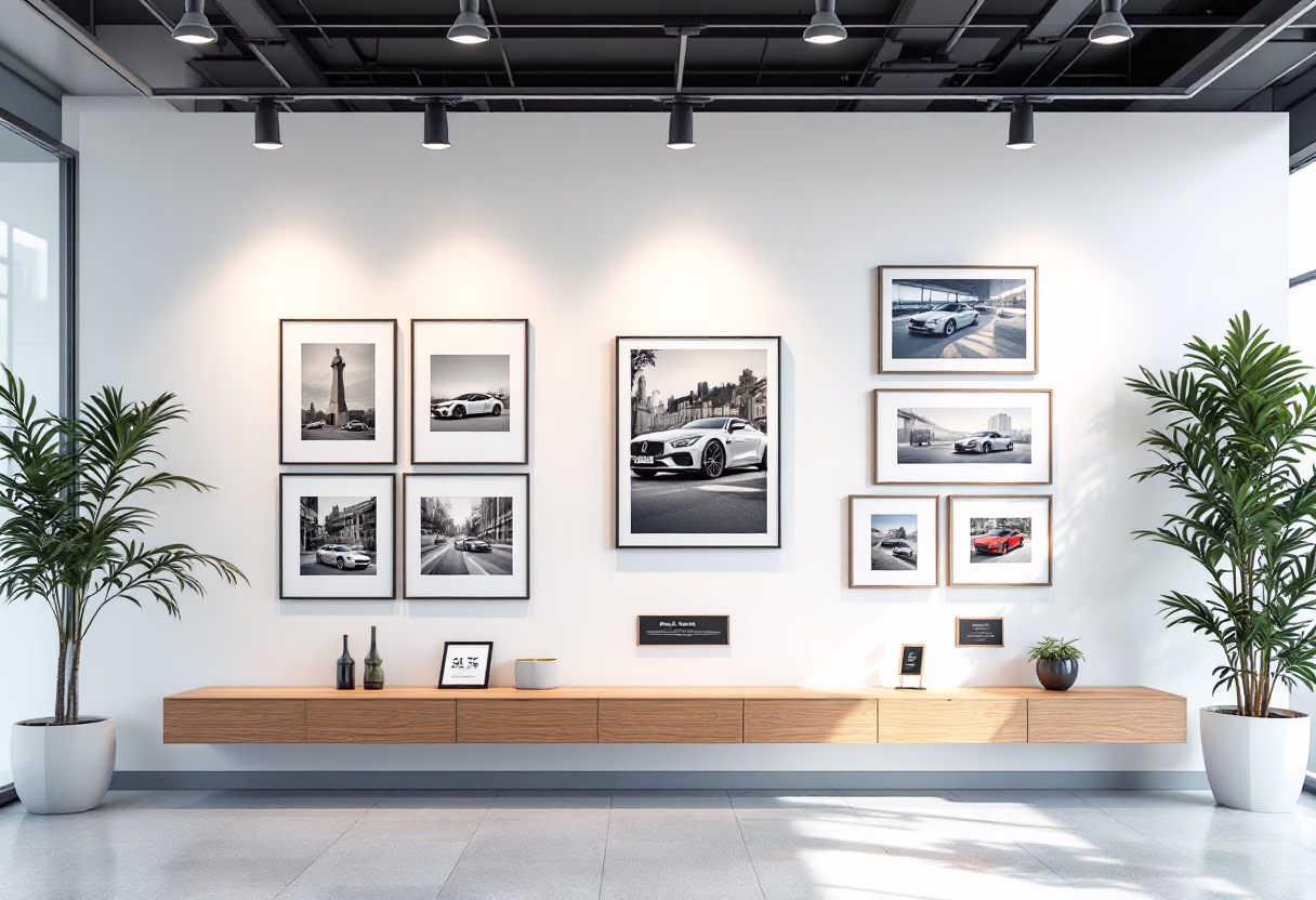 image of dealership history wall