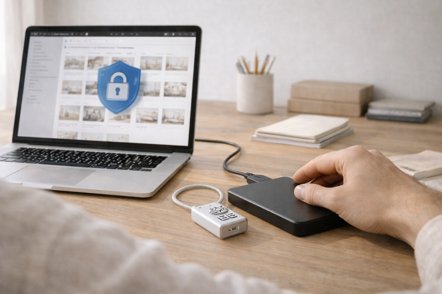 Completed gallery wall installation example