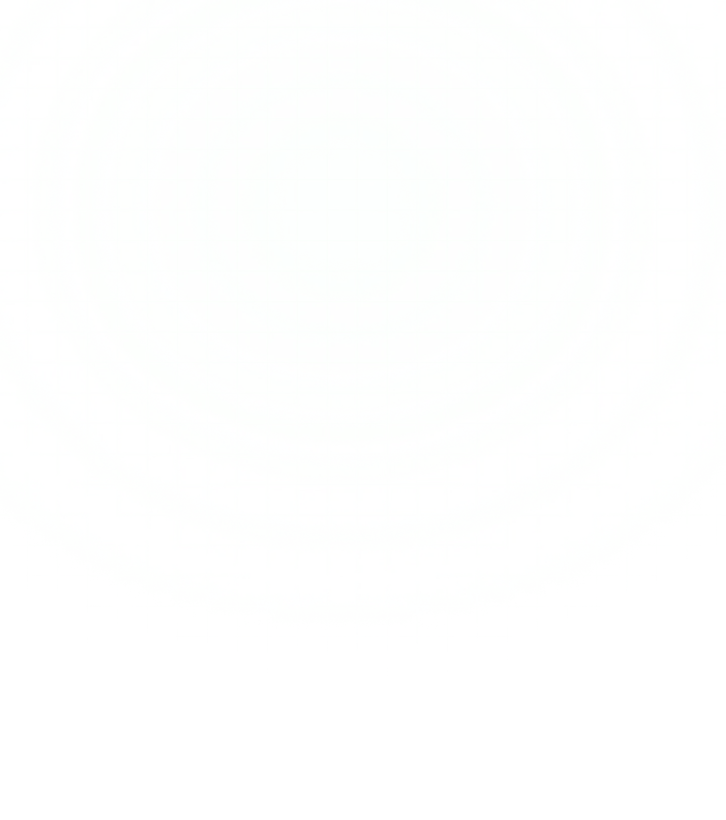 Bright glowing circle with green and blue concentric rings on a black grid background.
