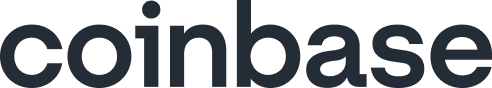 Coinbase brand logo in black text.